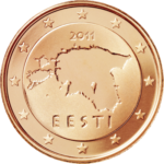 Euromünze 1 Cent estland – nationale Seite