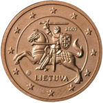 Euromünze 5 Cent litauen – nationale Seite