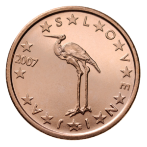 Euromünze 1 Cent slowenien – nationale Seite