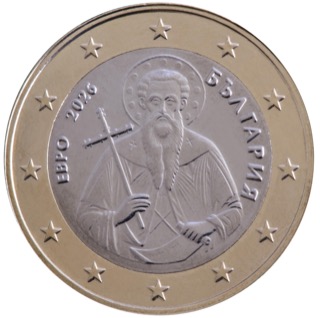 Euromünze 1 Euro bulgarien – nationale Seite
