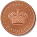 Euromünze 2 Cent daenemark – nationale Seite