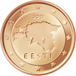 Euromünze 2 Cent estland – nationale Seite
