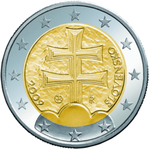 Euromünze 2 Euro slowakei – nationale Seite