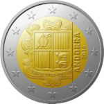 Euromünze 2 Euro andorra – nationale Seite