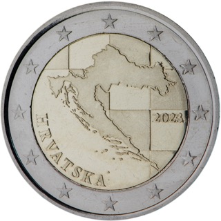 Euromünze 2 Euro kroatien – nationale Seite