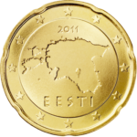 Euromünze 20 Cent estland – nationale Seite
