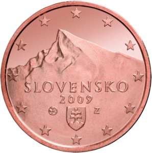 Euromünze 5 Cent slowakei – nationale Seite