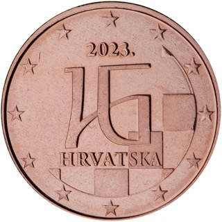Euromünze 5 Cent kroatien – nationale Seite