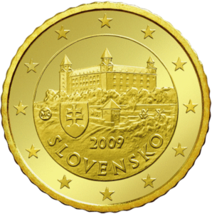 Euromünze 50 Cent slowakei – nationale Seite